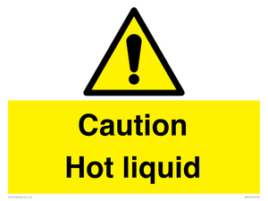 Caution Hot liquid
